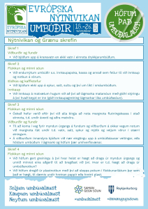 Listi yfir þau Grænu skref sem koma að umbúðanotkun